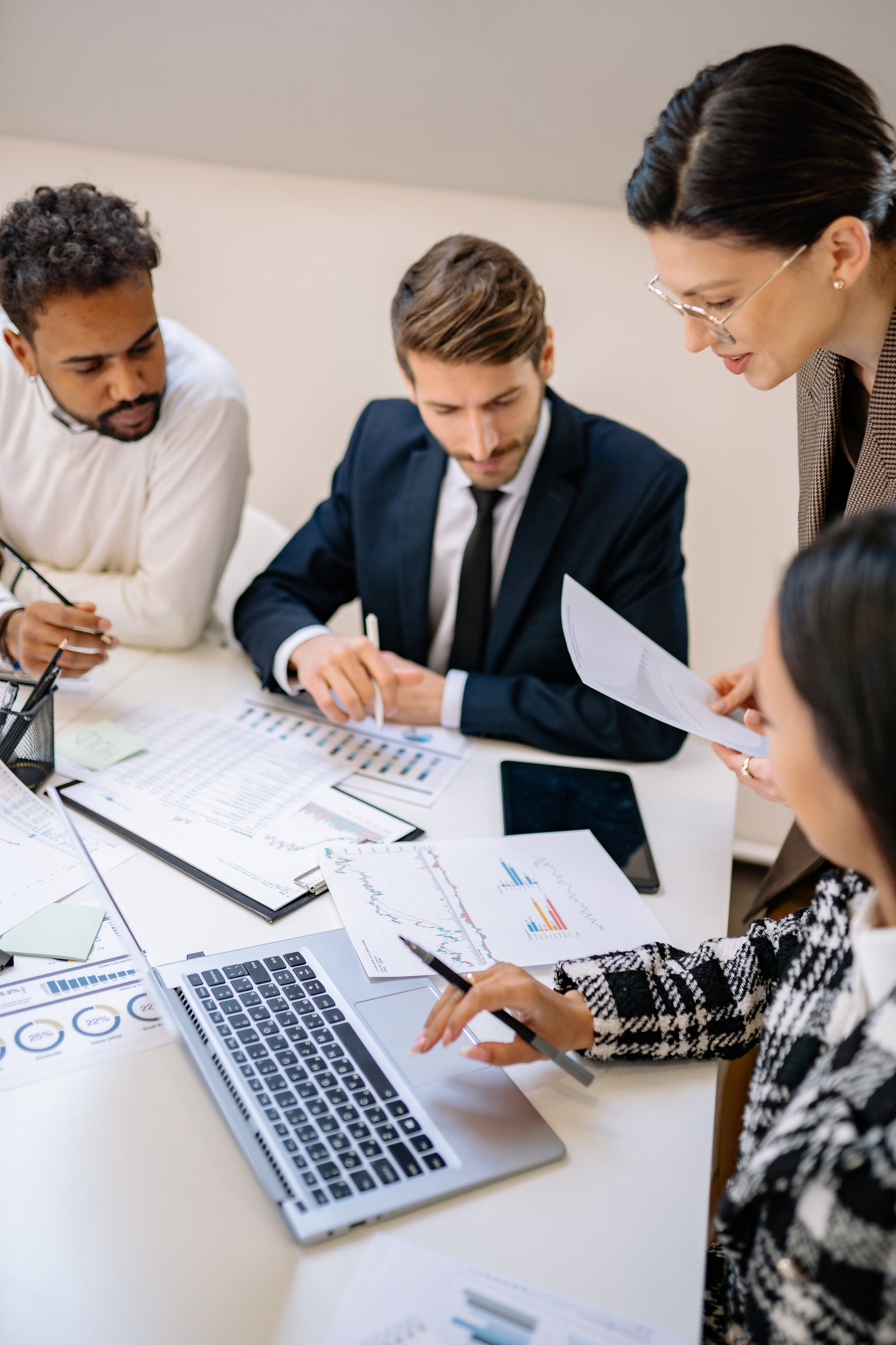 Finance experts in a business meeting